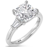 Photo of Canna 5 1/3 ct tw. Lab Grown Diamond Cushion Solitaire Trio Set 10K White Gold [BT2255WE-Q295]