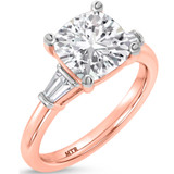 Photo of Canna 5 1/3 ct tw. Lab Grown Diamond Cushion Solitaire Trio Set 14K Rose Gold [BT2255RE-Q295]
