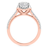 Photo of Daisy 2 3/4 ct tw. Lab Grown Diamond Radiant Solitaire Bridal Set 14K Rose Gold [BT1659RE-Z195]