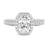 Photo of Daisy 2 1/2 ct tw. Lab Grown Diamond Radiant Solitaire Engagement Ring 10K White Gold [BT1659WE-Z195]
