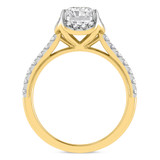 Photo of Daisy 3 1/5 ct tw. Lab Grown Diamond Radiant Solitaire Trio Set 10K Yellow Gold [BT1659YE-Z195]