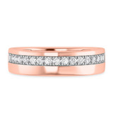 Photo of Daisy 3 1/5 ct tw. Lab Grown Diamond Radiant Solitaire Trio Set 14K Rose Gold [BT1659RM]