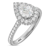 Photo of Frea 2 1/3 ct tw. Lab Grown Diamond Pear Solitaire Trio Set 10K White Gold [BT1674WE-M125]