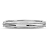 Photo of Hansel 0 ct tw. No Gemstone Wedding Band Set 10K White Gold [BT2265WL]