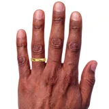Photo of Hansel Classic Wedding Band Set 10K Yellow Gold [BT2265YM] [HT-3]
