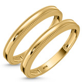 Photo of Hansel Classic Same Sex Ladies Band Set 10K Yellow Gold [WL2265Y]