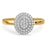 Photo of Ignaz 1/5 ct tw. Diamond Oval Cluster Engagement Ring 14K Yellow Gold [BT2270YE-C000]