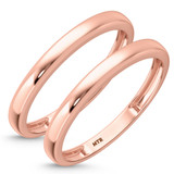 Photo of Ignaz 0 ct tw. No Gemstone Same Sex Ladies Band Set 14K Rose Gold [WL2269R]