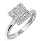 Photo of Ignaz 1/5 ct tw. Diamond Princess Cluster Bridal Set 10K White Gold [BT2269WE-C000]