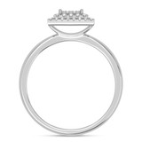 Photo of Ignaz 1/5 ct tw. Diamond Princess Cluster Bridal Set 10K White Gold [BT2269WE-C000]