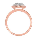 Photo of Ignaz 1/5 ct tw. Diamond Heart Cluster Engagement Ring 14K Rose Gold [BT2272RE-C000]