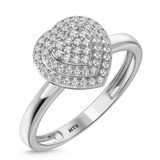 Photo of Ignaz 1/5 ct tw. Diamond Heart Cluster Trio Set 10K White Gold [BT2272WE-C000]
