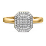 Photo of Ignaz 1/5 ct tw. Diamond Emerald Cluster Trio Set 10K Yellow Gold [BT2274YE-C000]