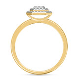 Photo of Ignaz 1/5 ct tw. Diamond Emerald Cluster Trio Set 10K Yellow Gold [BT2274YE-C000]