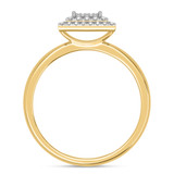 Photo of Ignaz 1/5 ct tw. Diamond Princess Cluster Bridal Set 14K Yellow Gold [BT2269YE-C000]
