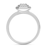 Photo of Ignaz 1/5 ct tw. Diamond Emerald Cluster Bridal Set 14K White Gold [BT2274WE-C000]