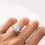 Photo of Ignaz 1/5 ct tw. Diamond Emerald Cluster Engagement Ring 10K Yellow Gold [BT2274YE-C000]