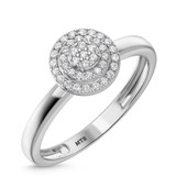 Photo of Ignaz 1/5 ct tw. Diamond Round Cluster Engagement Ring 14K White Gold [BT2273WE-C000]