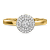 Photo of Ignaz 1/5 ct tw. Diamond Round Cluster Trio Set 14K Yellow Gold [BT2273YE-C000]