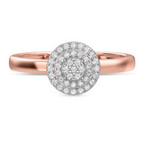 Photo of Ignaz 1/5 ct tw. Diamond Round Cluster Trio Set 10K Rose Gold [BT2273RE-C000]