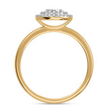 Photo of Ignaz 1/5 ct tw. Diamond Oval Cluster Trio Set 14K Yellow Gold [BT2270YE-C000]