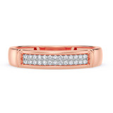 Photo of Omella 1/5 ct tw. Diamond Round Cluster Bridal Set 14K Rose Gold [BT2256RL]