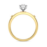 Photo of Omella 1/4 ct tw. Diamond Emerald Cluster Trio Set 14K Yellow Gold [BT2257YE-C000]