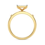 Photo of Omella 1/5 ct tw. Diamond Princess Cluster Bridal Set 10K Yellow Gold [BT2260YE-C000]