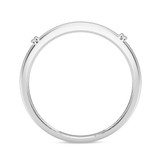 Photo of Omella 1/10 ct tw. Diamond Mens Band 10K White Gold [BT2256WM]
