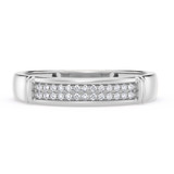 Photo of Omella 1/3 ct tw. Diamond Round Cluster Trio Set 14K White Gold [BT2256WL]