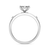 Photo of Omella 1/10 ct tw. Diamond Round Cluster Engagement Ring 14K White Gold [BT2256WE-C000]