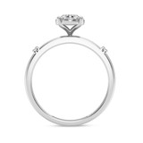 Photo of Omella 1/5 ct tw. Diamond Oval Cluster Bridal Set 10K White Gold [BT2259WE-C000]