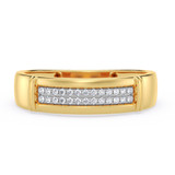 Photo of Omella 1/5 ct tw. Diamond Same Sex Mens Band Set 14K Yellow Gold [BT2256YM]