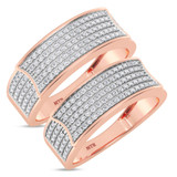 Photo of Berthold 3/4 ct tw. Diamond Wedding Band Set 14K Rose Gold [WB2261R]