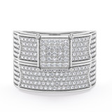 Photo of Berthold 5/8 ct tw. Diamond Princess Cluster Bridal Set 14K White Gold [BR2261W-C000]