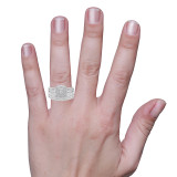 Photo of Ortwin 1/2 ct tw. Diamond Cushion Cluster Trio Set 10K White Gold [BR2264W-C000] [HT]