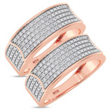 Photo of Berthold 1/2 ct tw. Diamond Same Sex Ladies Band Set 10K Rose Gold [WL2261R]