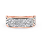 Photo of Berthold 1/2 ct tw. Diamond Same Sex Ladies Band Set 10K Rose Gold [BT2261RL]