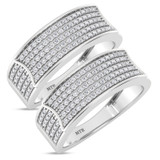 Photo of Berthold 1/2 ct tw. Diamond Same Sex Ladies Band Set 10K White Gold [WL2261W]