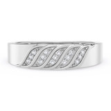 Photo of Isidor 1/15 ct tw. Diamond Mens Band 14K White Gold [BT2263WM]