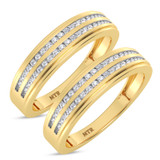 Photo of Ortwin 1/4 ct tw. Diamond Same Sex Ladies Band Set 10K Yellow Gold [WL2264Y]