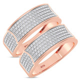 Photo of Berthold 3/4 ct tw. Diamond Same Sex Mens Band Set 14K Rose Gold [WM2261R]