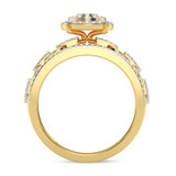 Photo of Hartwin 5/8 ct tw. Diamond Round Cluster Bridal Set 10K Yellow Gold [BT2262YE-C000]