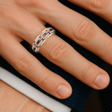 Photo of Hartwin 1/5 ct tw. Diamond Mens Band 10K Rose Gold [BT2262RM]