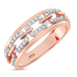 Photo of Hartwin 1/5 ct tw. Diamond Mens Band 10K Rose Gold [BT2262RM]