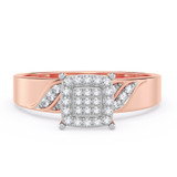 Photo of Isidor 1/4 ct tw. Diamond Cushion Cluster Trio Set 10K Rose Gold [BT2263RE-C000]