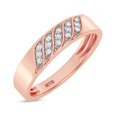 Photo of Isidor 1/4 ct tw. Diamond Cushion Cluster Trio Set 10K Rose Gold [BT2263RL]