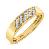 Photo of Isidor 1/4 ct tw. Diamond Cushion Cluster Trio Set 14K Yellow Gold [BT2263YL]