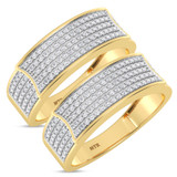 Photo of Berthold 3/4 ct tw. Diamond Same Sex Mens Band Set 10K Yellow Gold [WM2261Y]