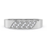 Photo of Isidor 1/8 ct tw. Diamond Wedding Band Set 10K White Gold [BT2263WL]
